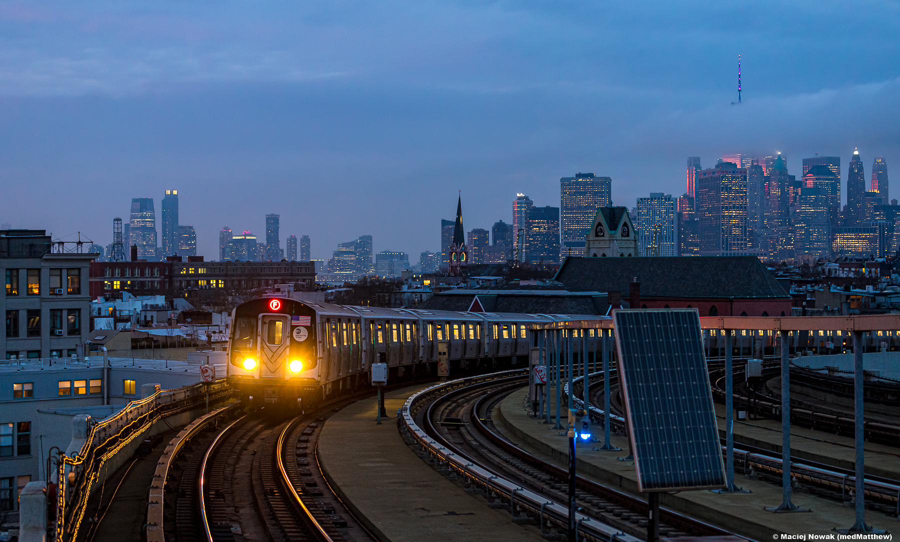 Manhattan po zachodzie