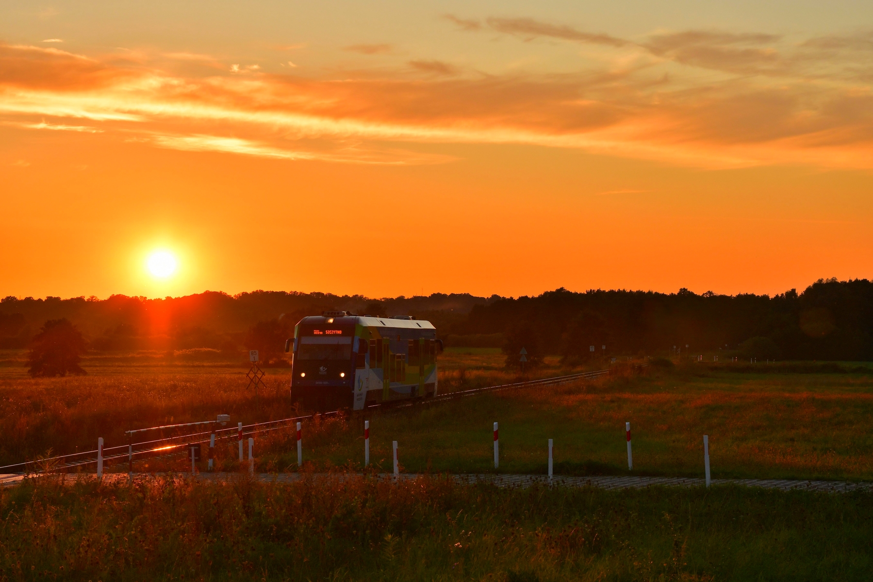 Zachód słońca na Warmii