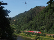 Pożar w Czeskiej Szwajcarii