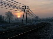 Zachód słońca w Białym Borze